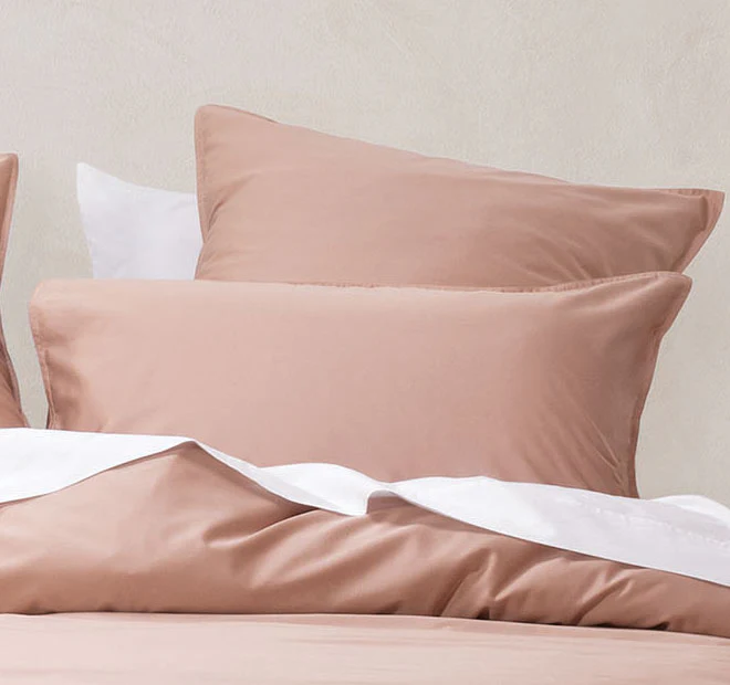 Nara 400THC Bamboo Cotton Standard Pillowcase Clay - Image 3
