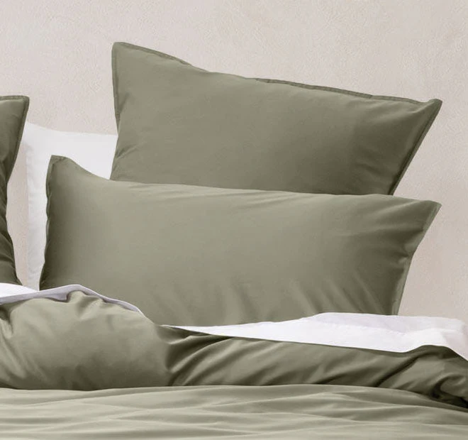 Nara 400THC Bamboo Cotton Standard Pillowcase Moss - Image 3
