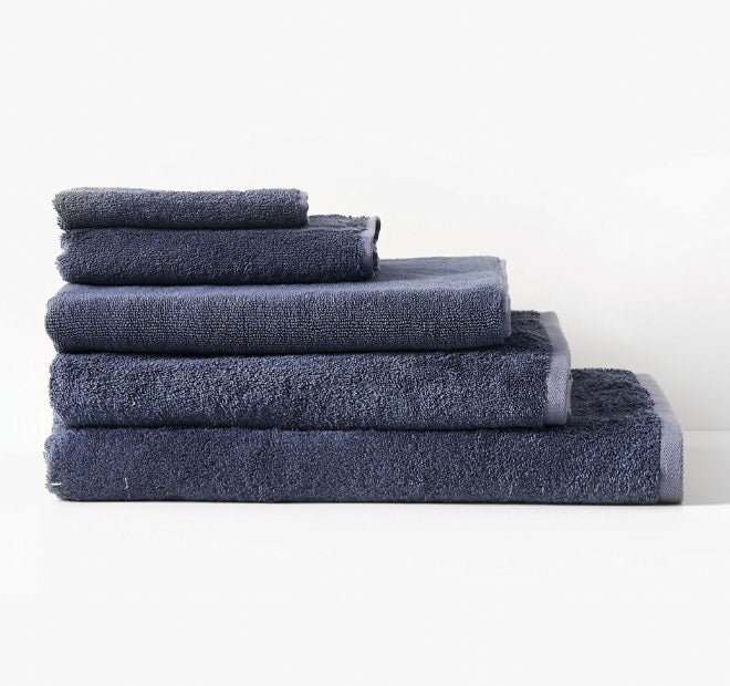 Nara 800GSM Bamboo Cotton Bath Mat Bluestone - Image 2