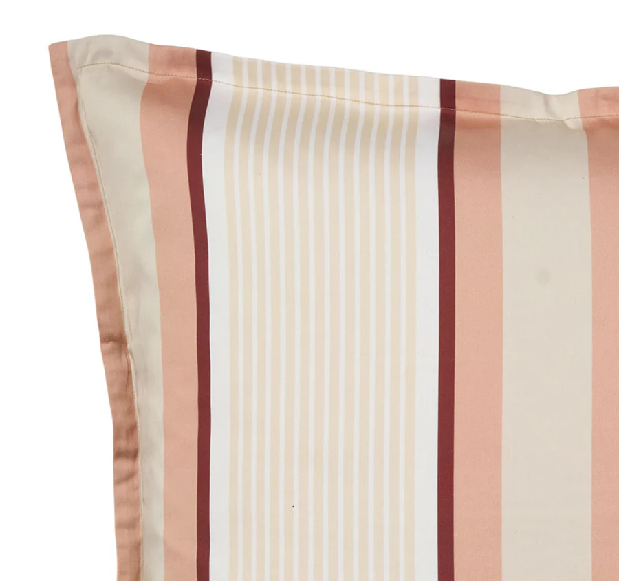 Nara Stripe European Pillowcase Clay - Image 2