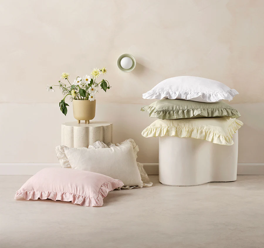 Nimes Linen 40x60cm Filled Cushion Natural - Image 3