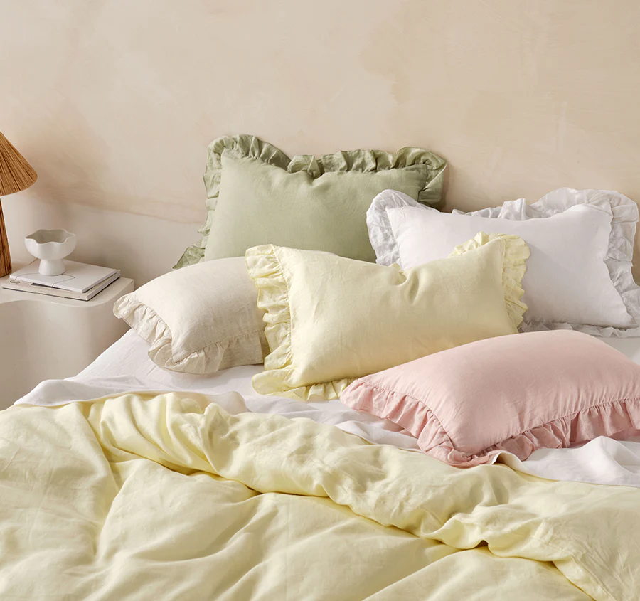 Nimes Linen 40x60cm Filled Cushion Natural - Image 4