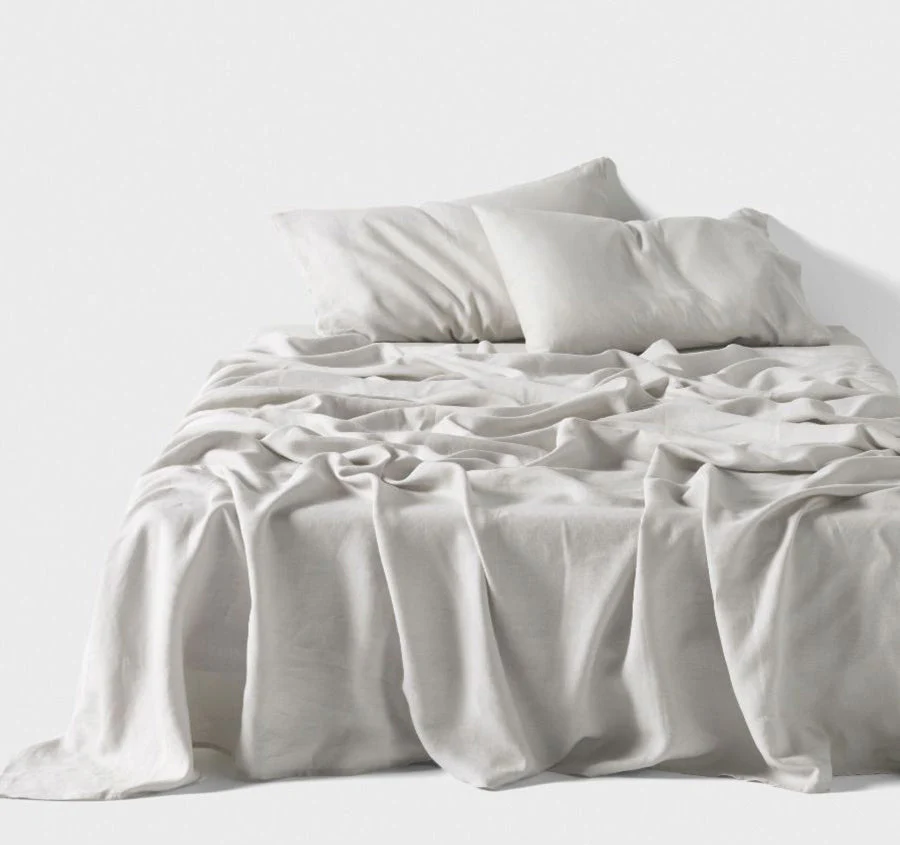 Nimes Linen Mega Sheet Set Range Pale Grey