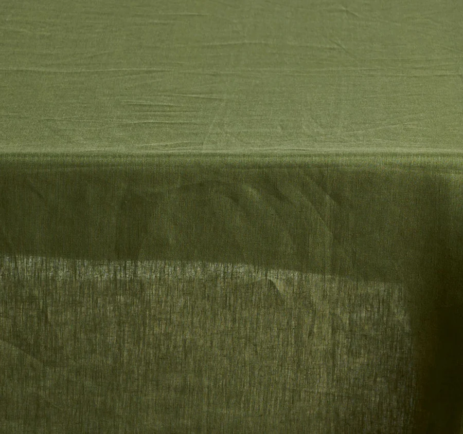Nimes Linen Square Tablecloth Moss - Image 2