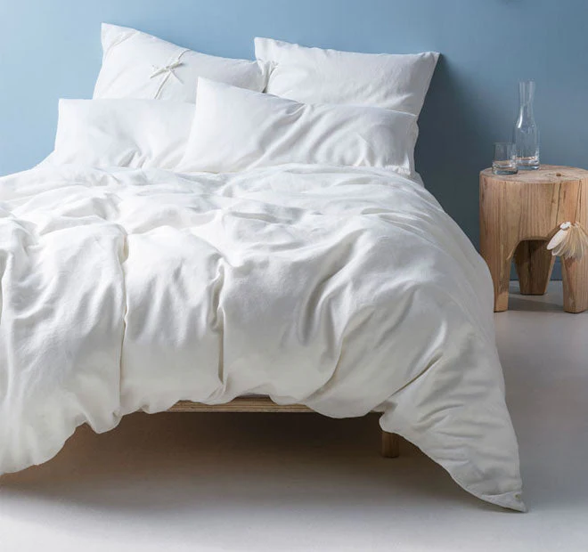 Nimes Linen Standard Pillowcase White - Image 3