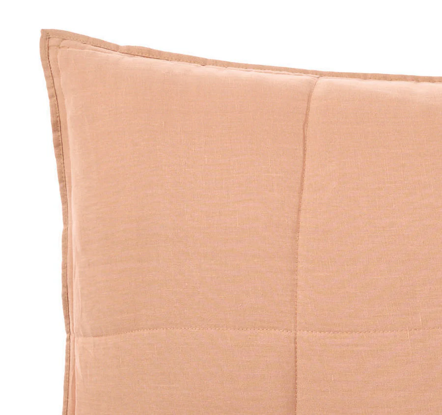 Nimes Linen Standard Pillowsham Pair Clay - Image 2