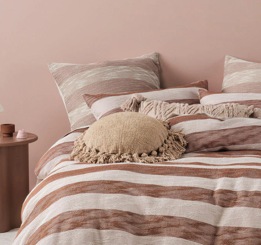 Oceania Quilt Cover Set Range Cinnamon - Image 4