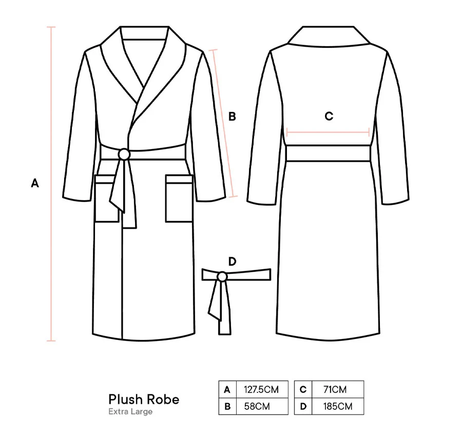 Palazzo Range Bathrobe Plum - Image 4