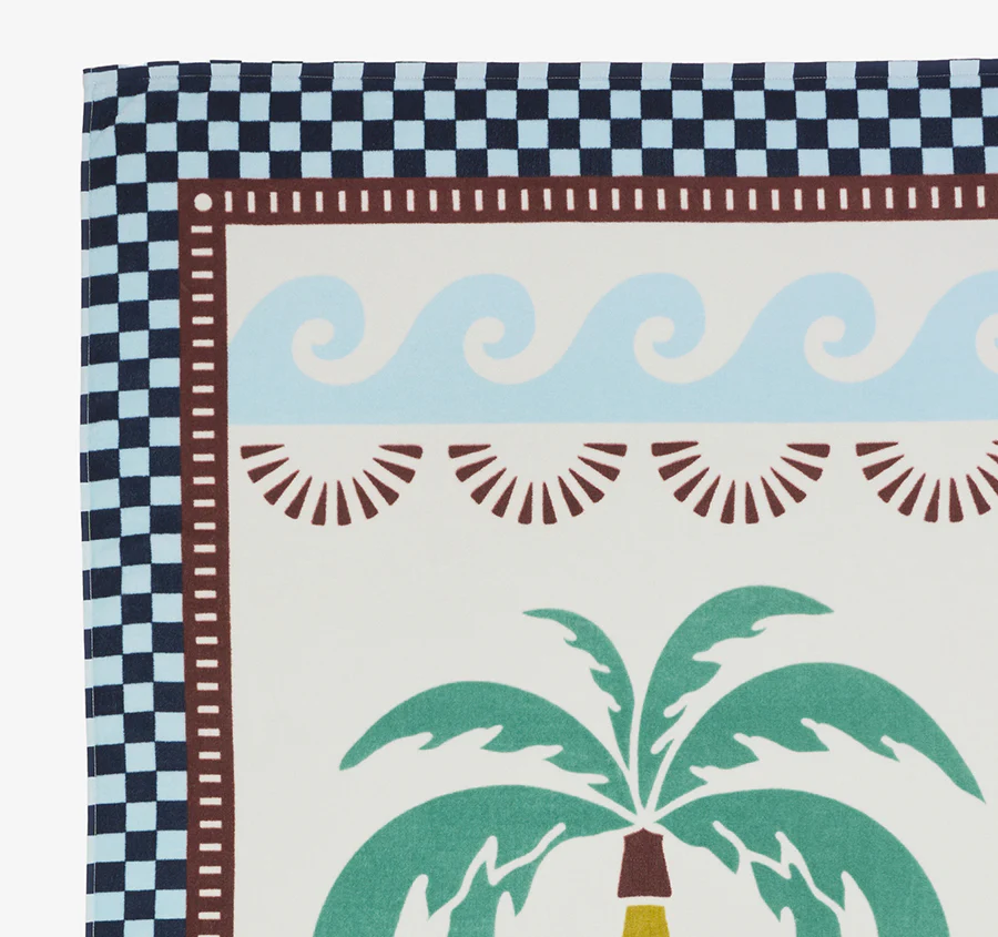 Palm Tree 95x175cm Beach Towel Multi - Image 2