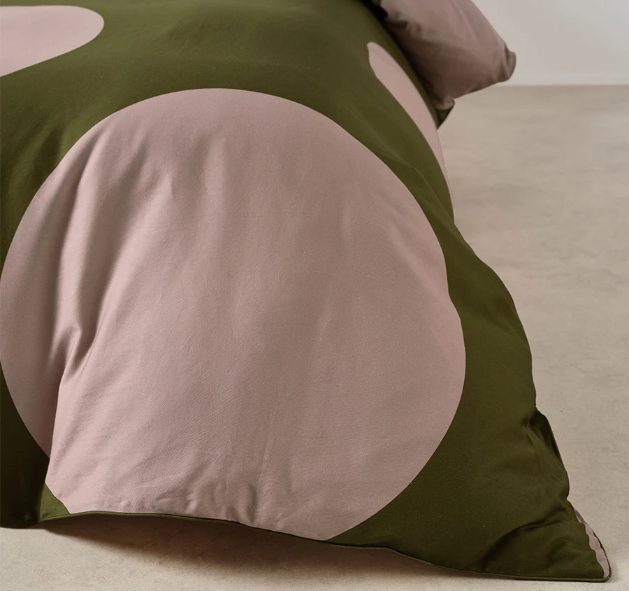 Pluto Quilt Cover Set Range Olive - Image 3