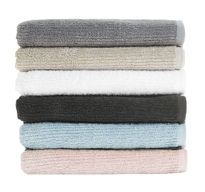 Reed 550GSM Cotton Bath Towel Range Stone - Image 3