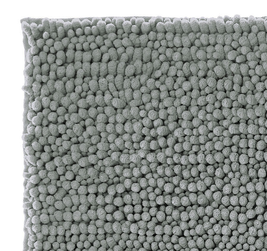 Reed Toggle 1700GSM Polyester 50x80cm Bath Mat Grey - Image 2
