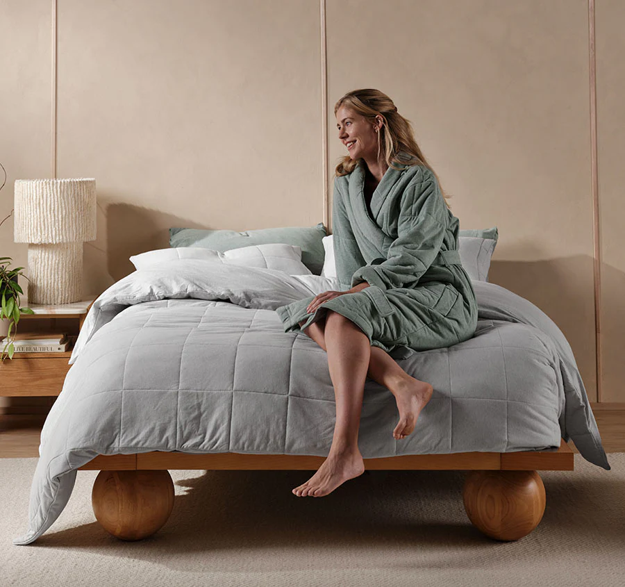 Ryland Jersey Bathrobe Eucalyptus - Image 4