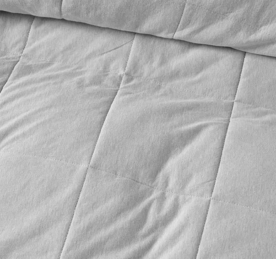 Ryland Jersey Quilt Cover Set Range Grey - Image 2