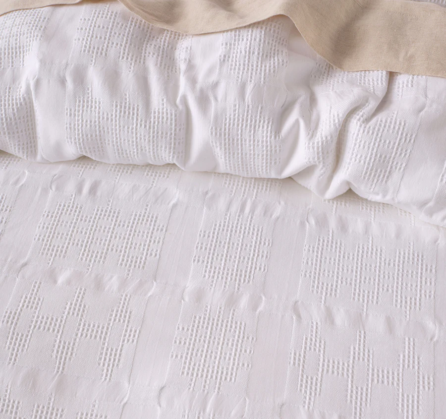 Seren Quilt Cover Set Range White - Image 2