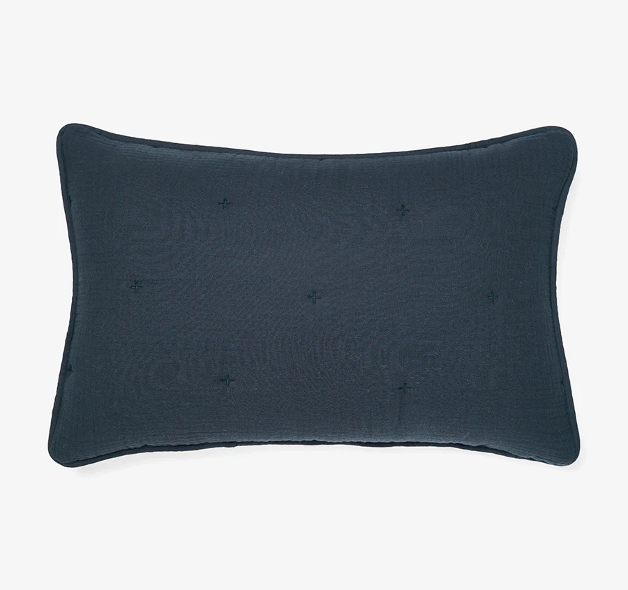 Somerset Standard Pillow Sham Pair Navy