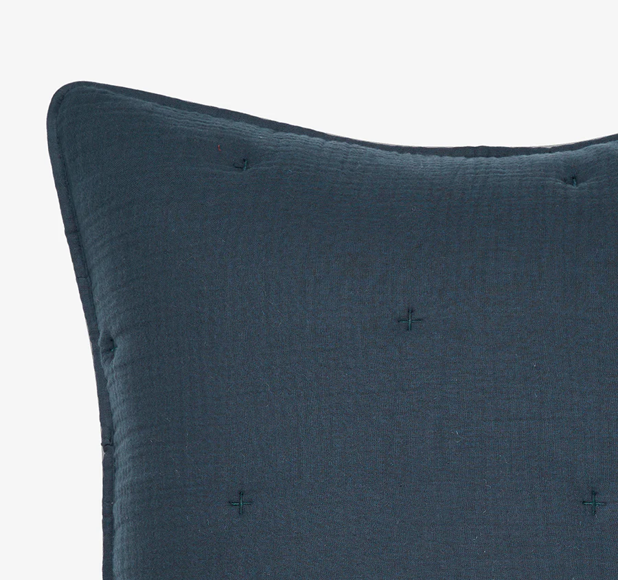 Somerset Standard Pillow Sham Pair Navy - Image 2