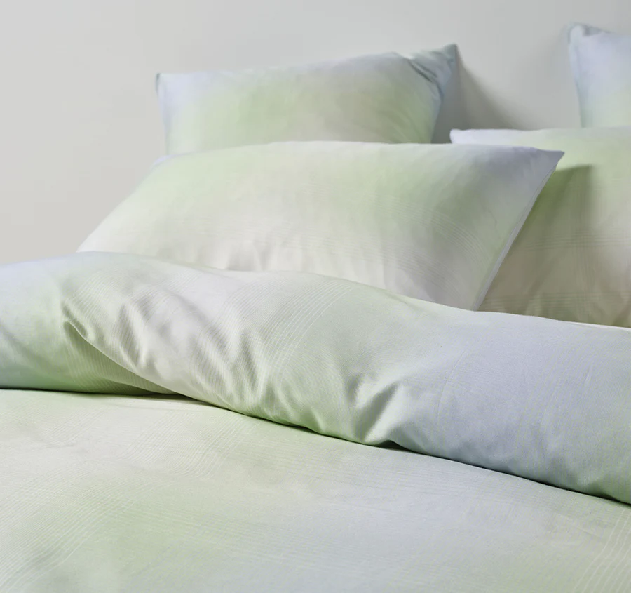 Sunrise Check Quilt Cover Set Range Clearwater - Image 4