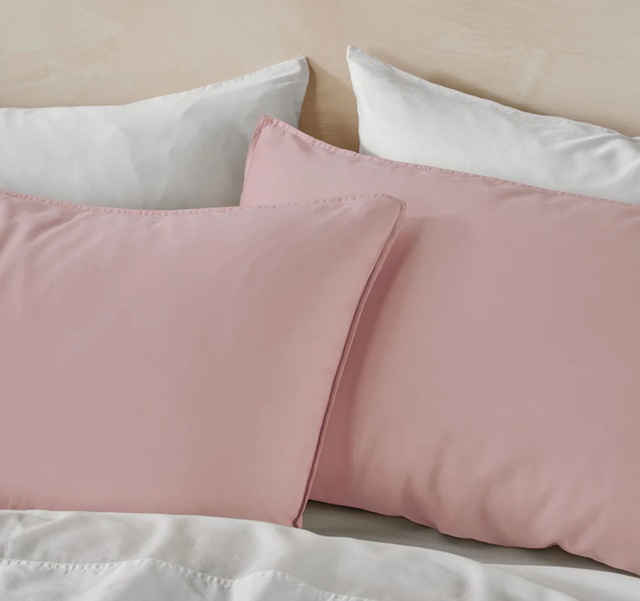 Surf Wash Quilt Cover Set Range Dusty Rose - Image 4
