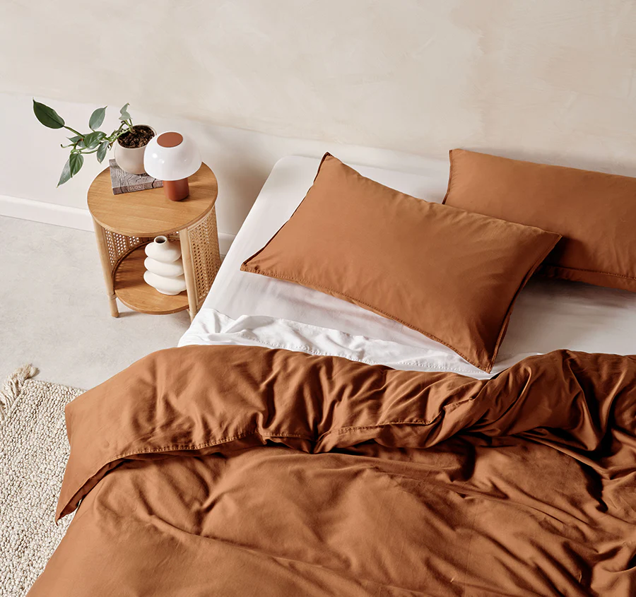 Surf Wash Quilt Cover Set Range Rust - Image 5