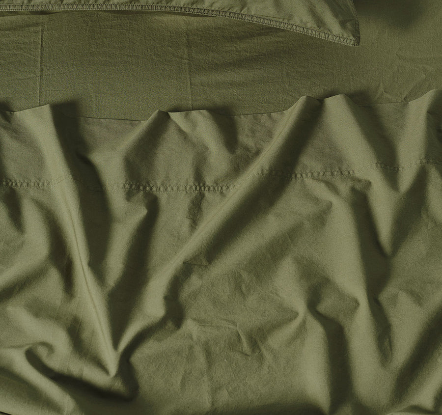 Terra Mega Sheet Set Range Olive - Image 2