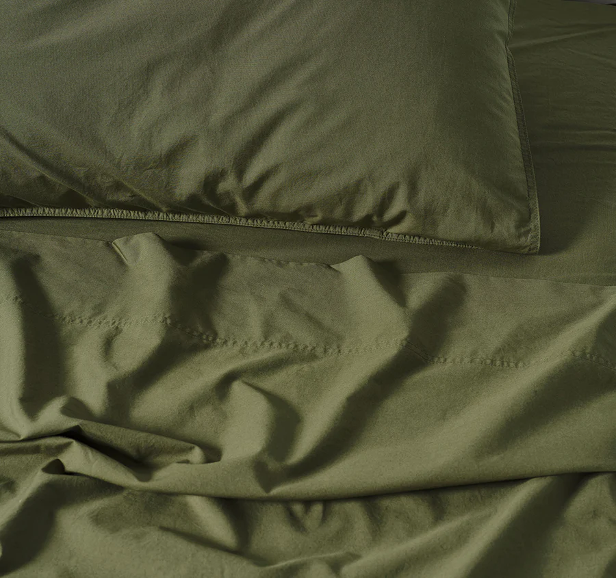 Terra Mega Sheet Set Range Olive - Image 6