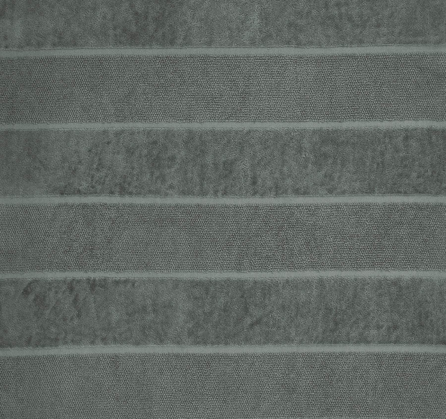 Velour Stripe 550GSM Bath Towel Range Storm - Image 2