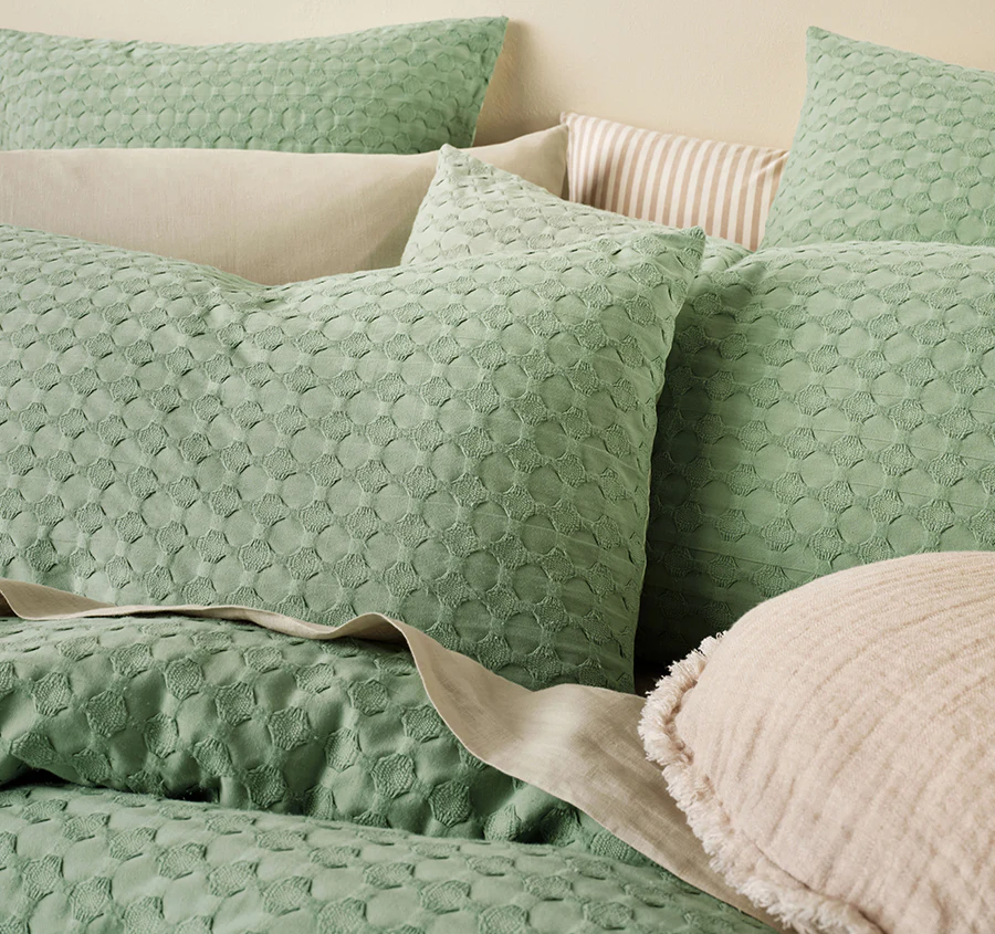 Vista Quilt Cover Set Range Leaf - Image 4