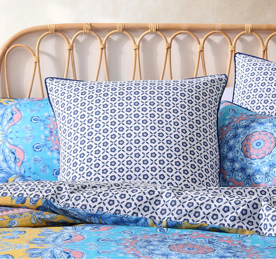 Avila European Pillowcase Blue - Image 3
