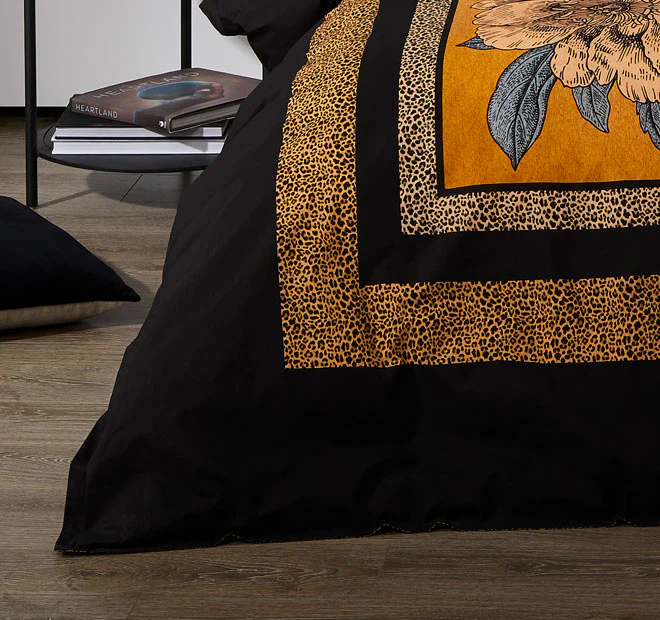 Cheetah Quilt Cover Set Range Black - Image 3