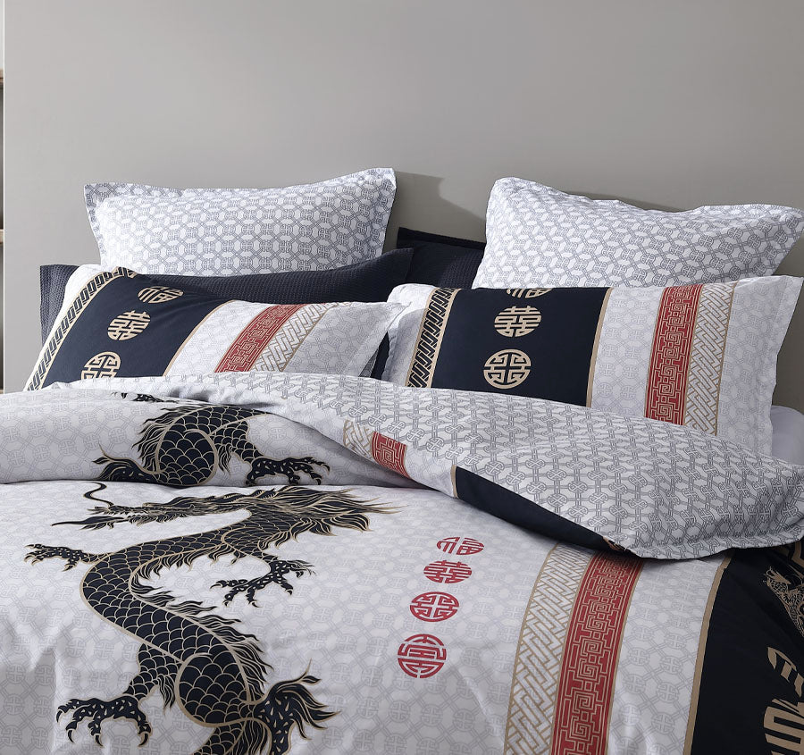 Chiaki Quilt Cover Set Range White - Image 4