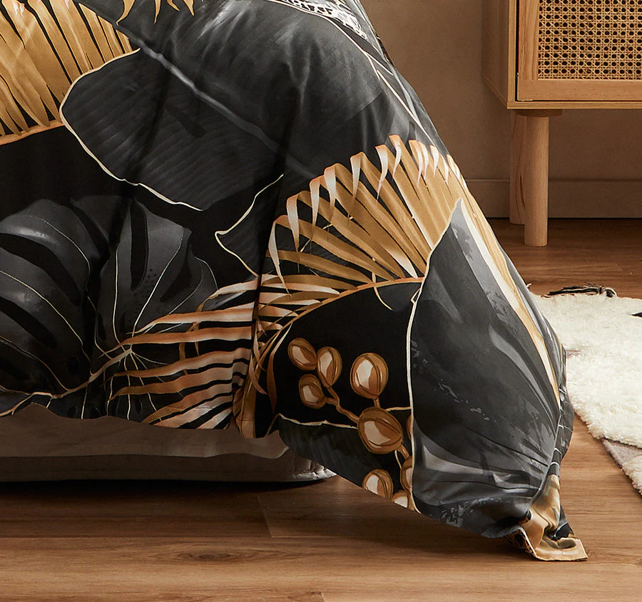 Danton Quilt Cover Set Range Black - Image 3