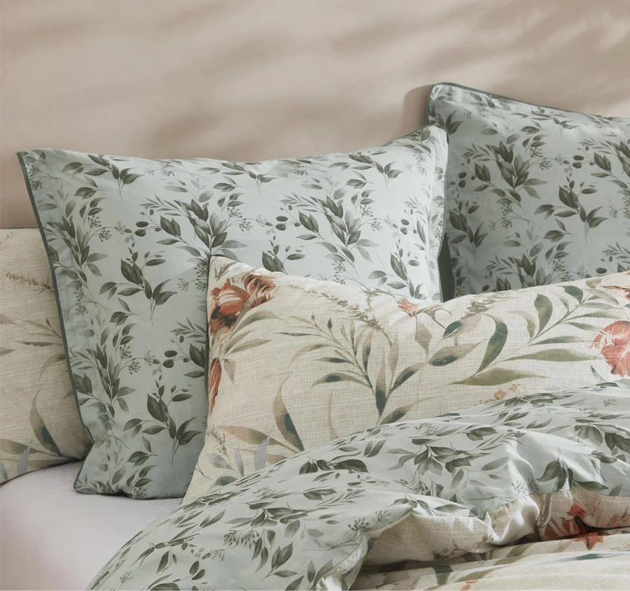 Elise European Pillowcase Sage - Image 3
