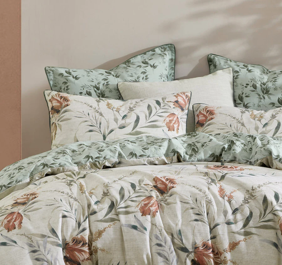 Elise Quilt Cover Set Range Sage - Image 4