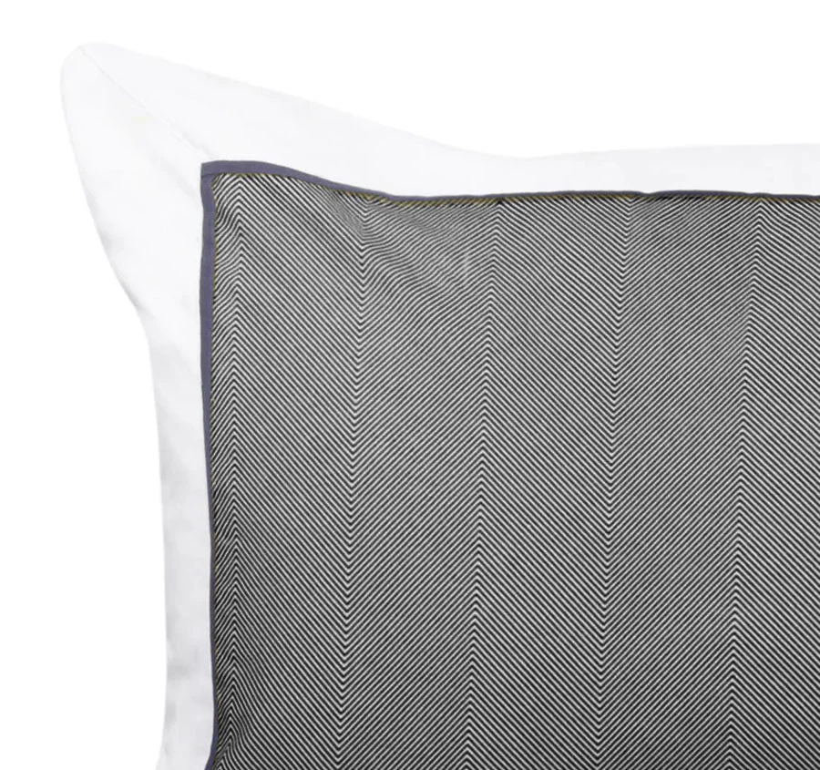 Essex 30x60cm Filled Cushion Charcoal - Image 2