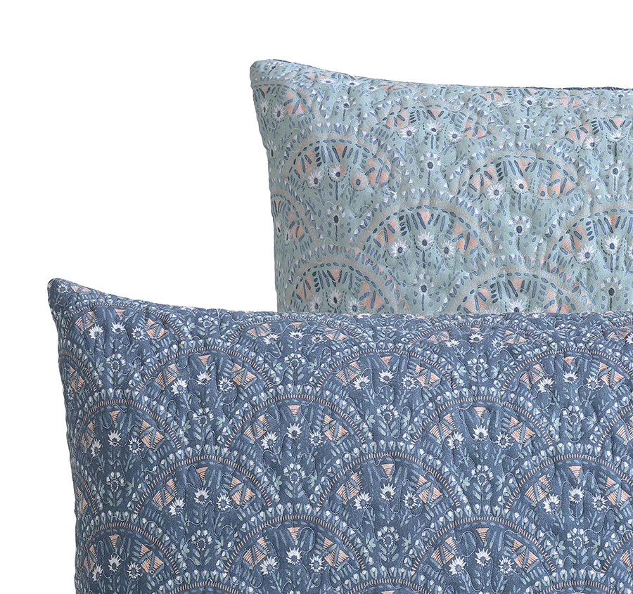 Hazel European Pillow Sham Indigo - Image 2