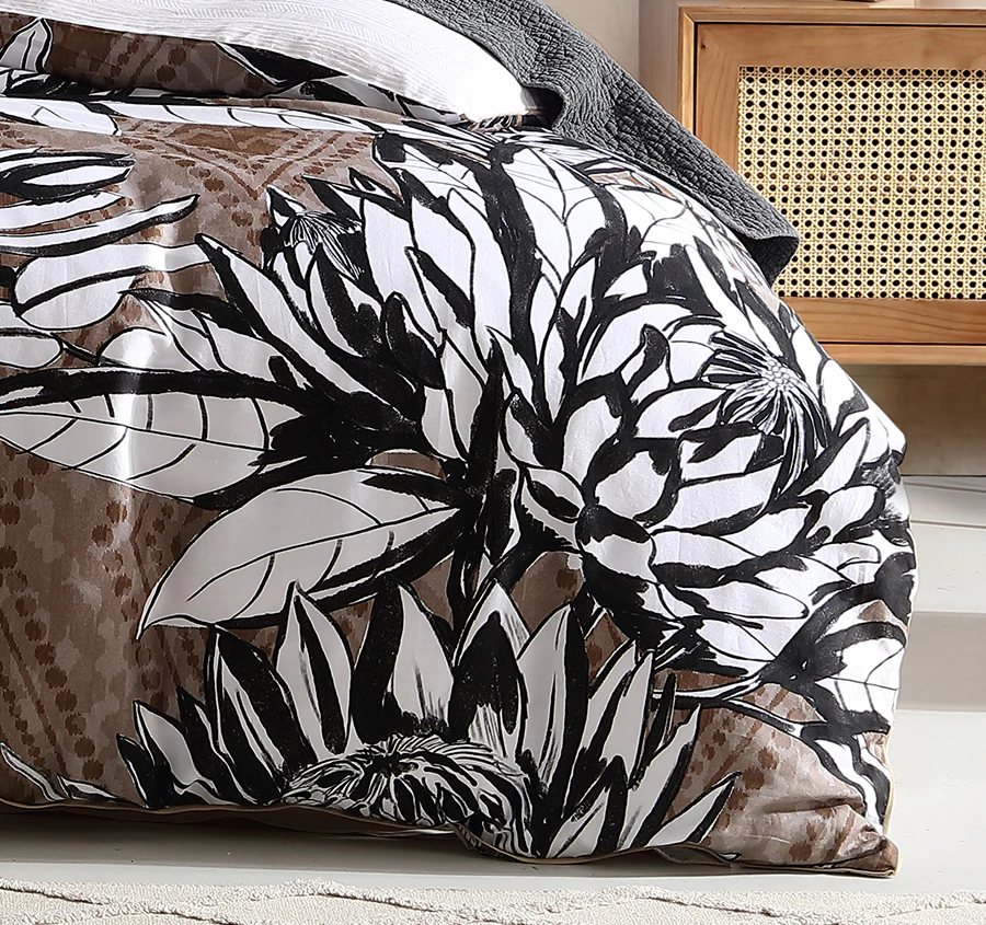 Hinton Quilt Cover Set Range Black - Image 3