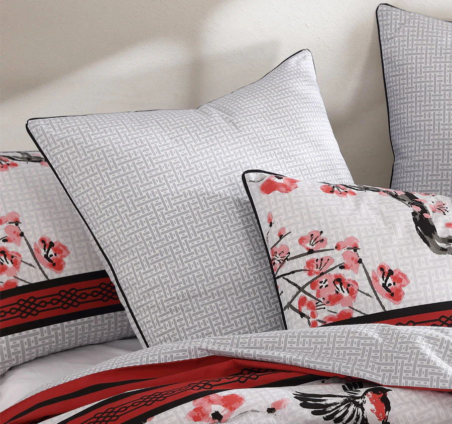 Kyushu European Pillowcase Red - Image 3