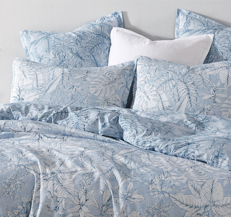 Laka Quilt Cover Set Range Denim - Image 4