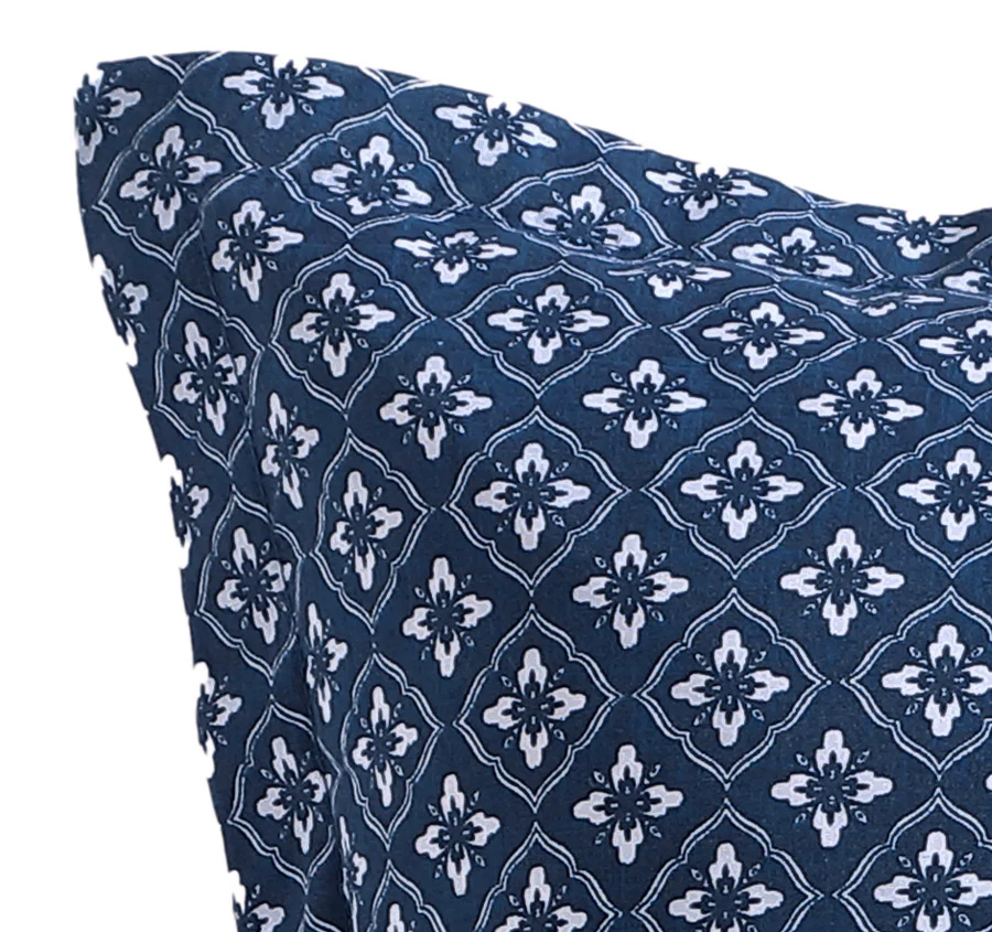 Melia European Pillowcase Indigo - Image 2