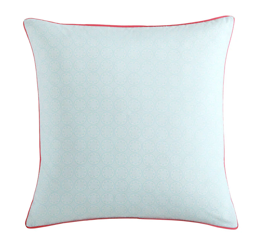 Posie European Pillowcase Aqua