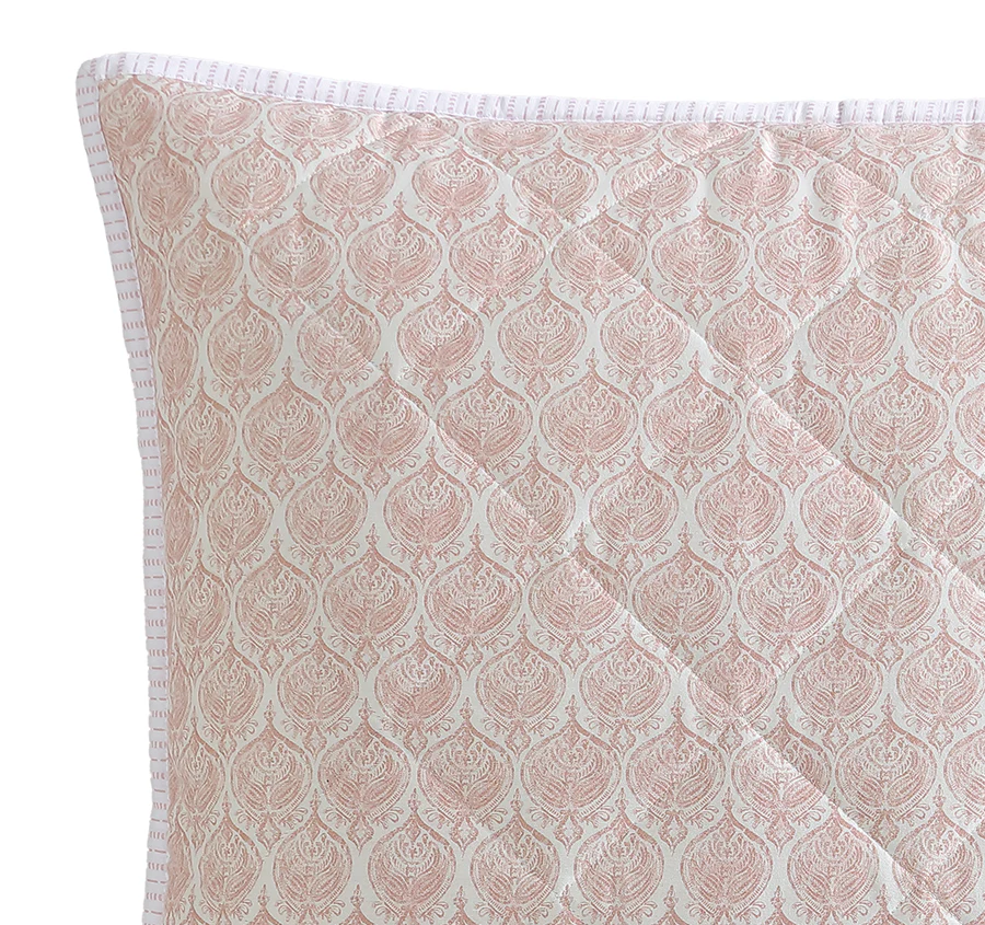 Shelby European Pillow Sham Rose - Image 2