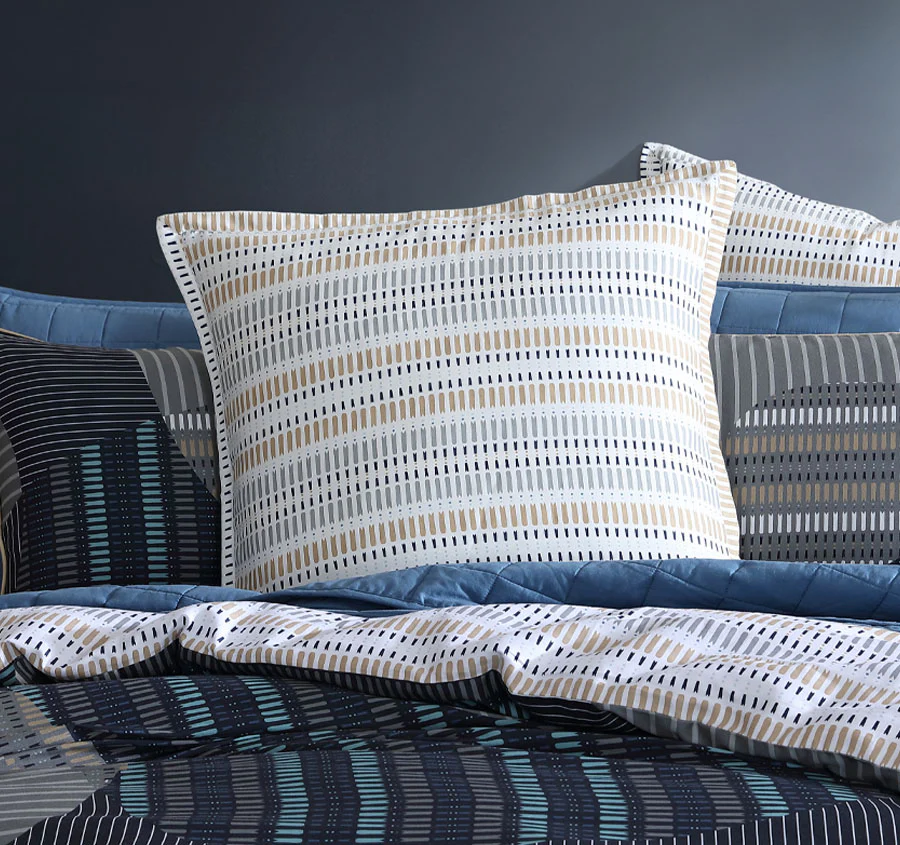 Statham European Pillowcase Navy - Image 3