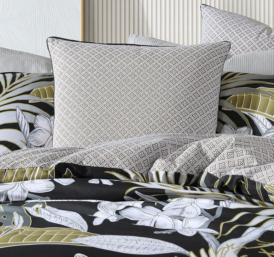 Tariq European Pillowcase Black - Image 3