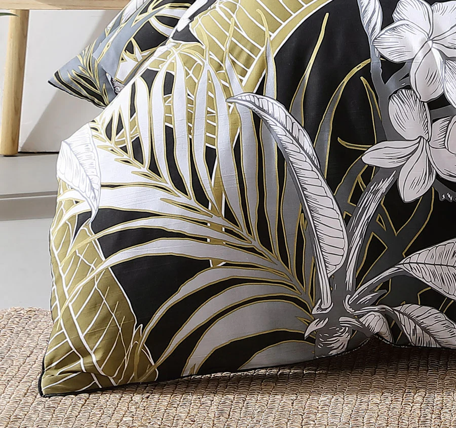 Tariq Quilt Cover Set Range Black - Image 3