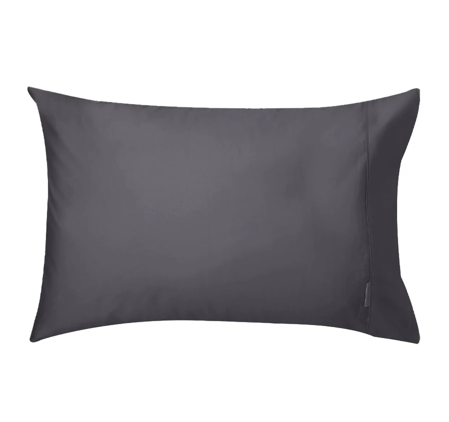 400THC Egyptian Luxury Standard Pillowcase Pair Granite