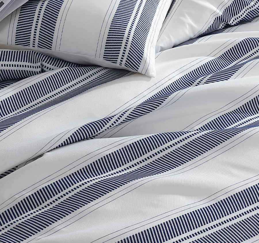 Cadet Quilt Cover Set Range Navy - Image 2