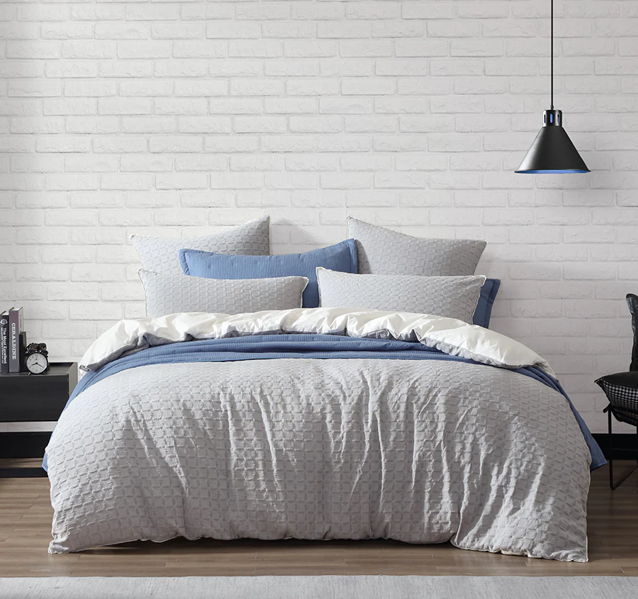 Flo Quilt Cover Set Range Fog
