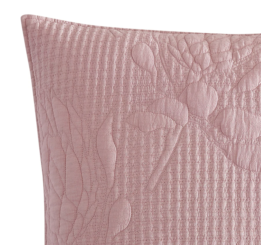 Flourish European Pillowcase Rose - Image 2