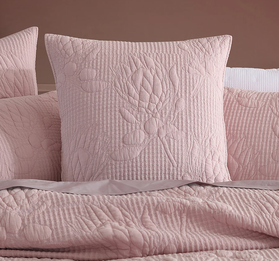 Flourish European Pillowcase Rose - Image 3